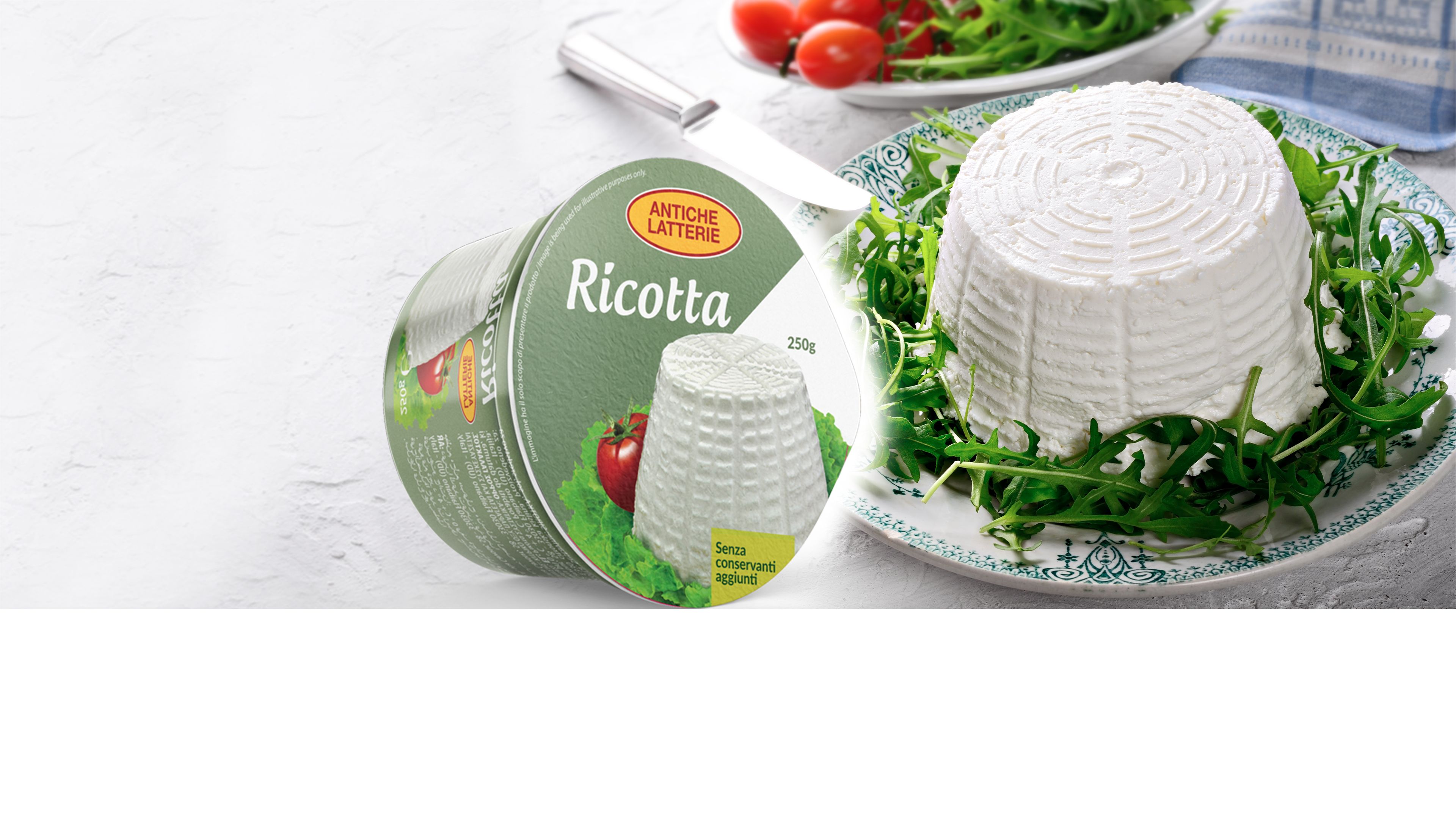 Ricotta in vaschetta<br>Antiche Latterie