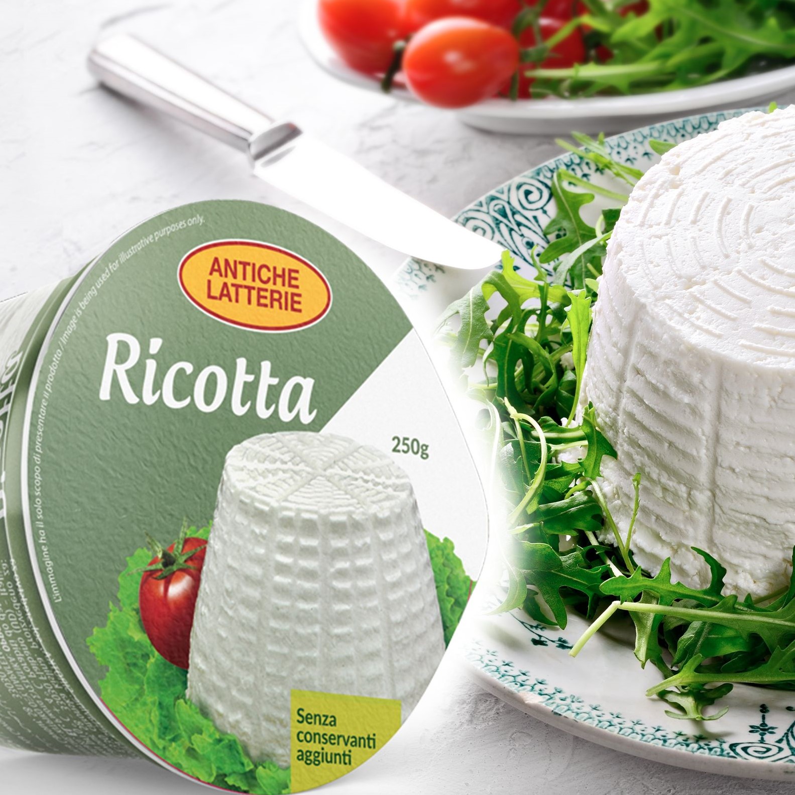 Ricotta in vaschetta<br>Antiche Latterie